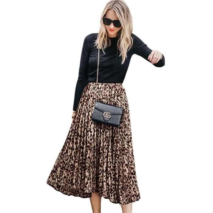 jupe imprimé leopard