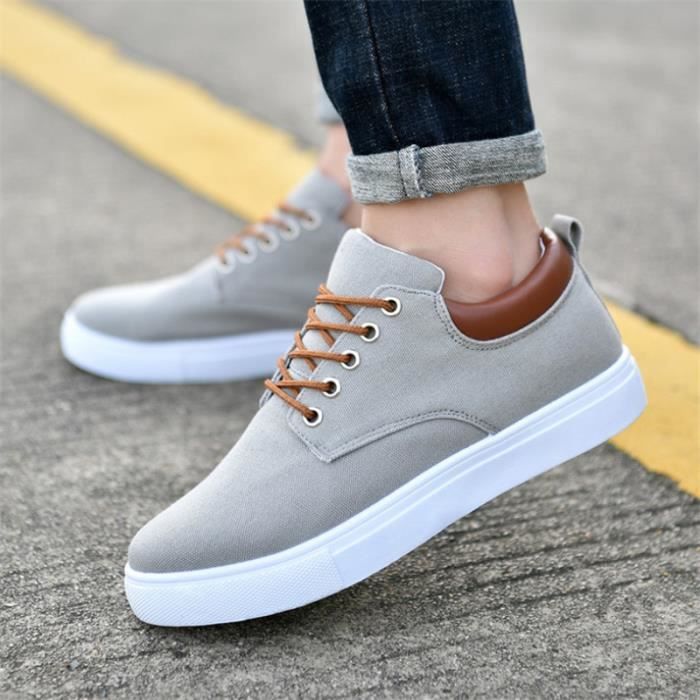 BASKET Homme Chaussures de sport loisir simple classique style 1 gris WH Gris Cdiscount Chaussures