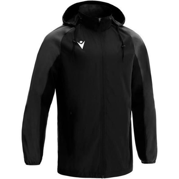 veste imperméable full zip macron elbrus - noir/marron/noir - 5xl