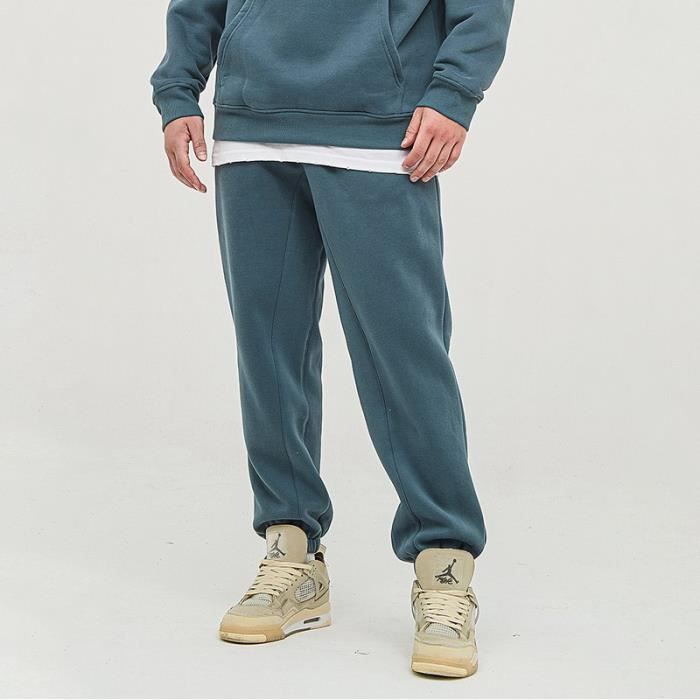 Pantalon De Jogging Polaire Homme - Poches Zippées - Chaud Imperméable - Automne Hiver