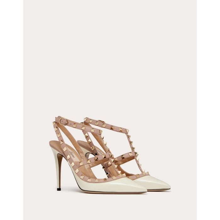 Escarpins Valentino Rockstud En Cage - Couleur Fuchsia/poudre, Taille 38, Neufs Avec Emballage