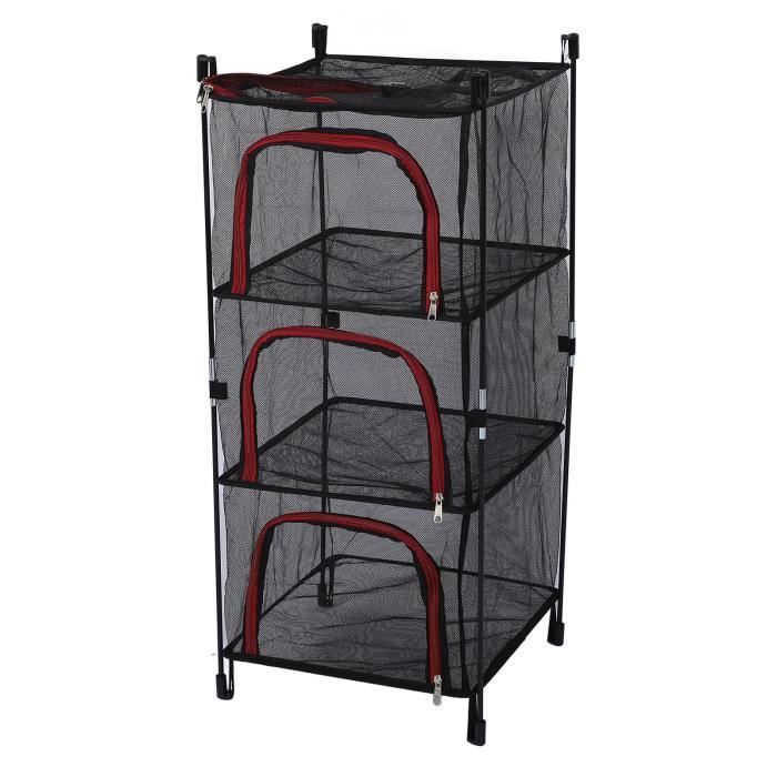 Filet De Séchage D'herbes, 8 Couches 60cm De Diamètrede Séchoir Pliant De Suspension Avec Fermetures à Glissière Pour Légumes, Plantes, Vêtements | Leroy Merlin