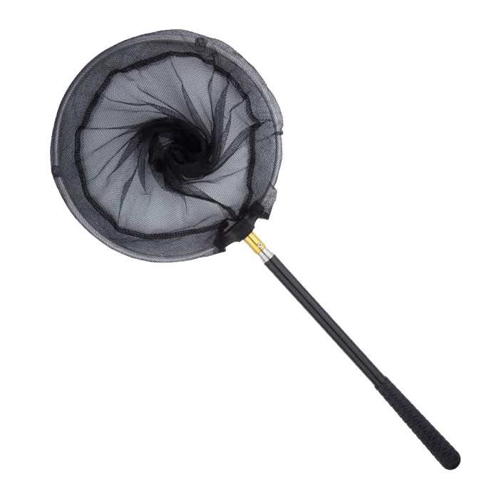 Filet De Pêche Flottant, Canne Télescopique Pliable En Triangle Avec Rev Tement En Caoutchouc Pour Eau Douce Et Sal E