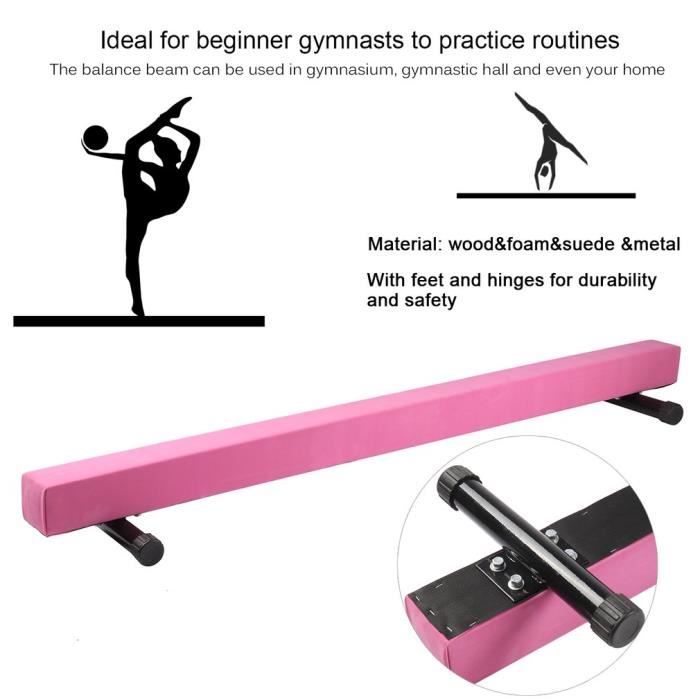 Poutre De Gymnastique 24 Pouces - Poutre Balance Avec Suuport - Rose -  Cdiscount Bricolage