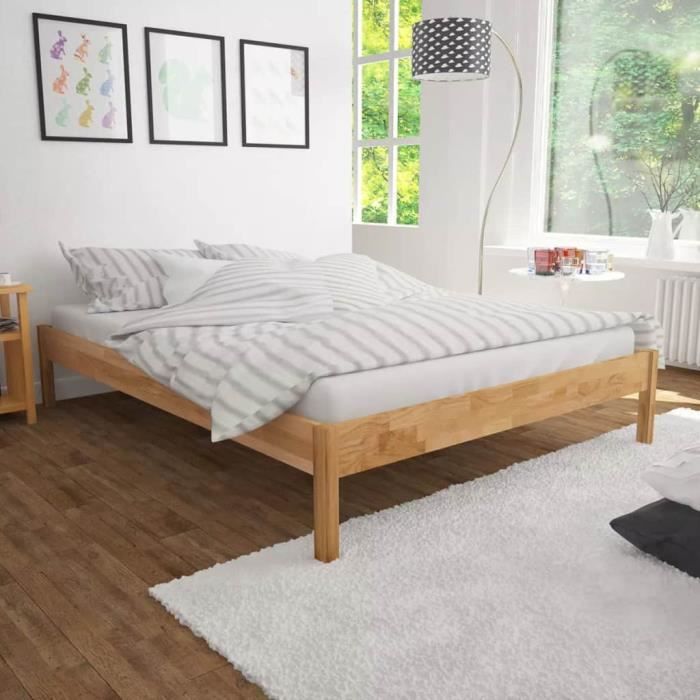 Lit Double Avec Matelas Adulte Enfant Structure Cadre De Lit