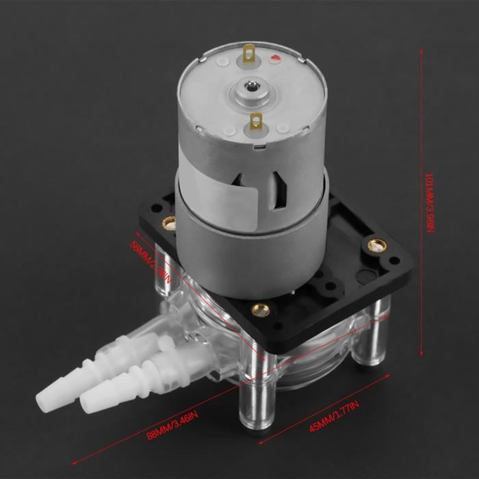 Pompe Péristaltique FTVOGUE DC12V/24V - Tête De Dosage Pour Aquarium, Laboratoire Et Analyse Chimique