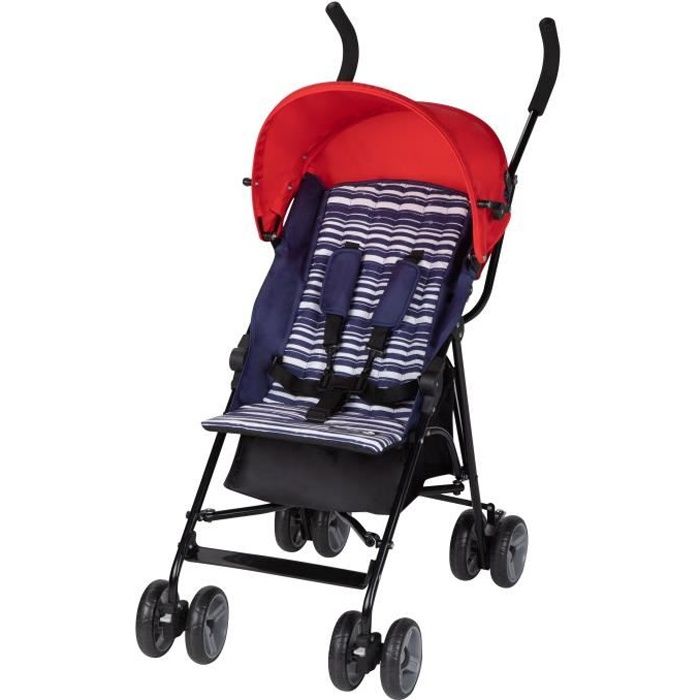 SAFETY 1ST Kiplo poussette canne ultra compacte compacte Legere de la naissance a 3 5 ans 15kg Blue Lines Cdiscount Puericulture Eveil bebe