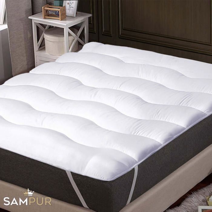 Protège Matelas Nuage Sampur | 160 X 200 cm | Protection Optimale | Confort Moelleux | Design, Qualité Supérieure | Grande