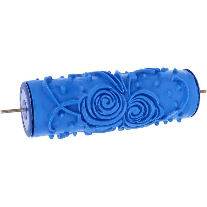 Rouleau De Sol En Caoutchouc Bleu Titan Fitness 15ft X 4ft - Revêtement De Sol Antidérapant Pour Salle De Sport, Miettes De Caoutchouc 8mm D'Épaisseur