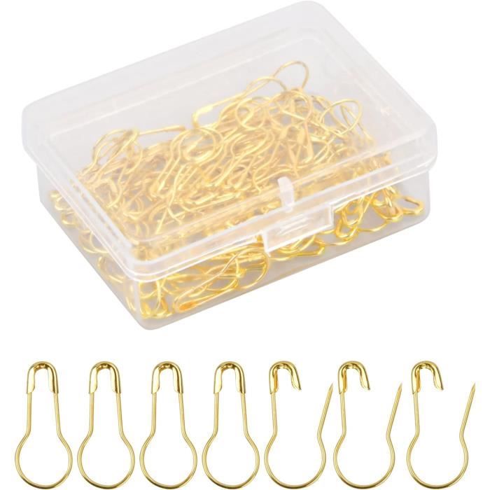 Lot De 100 épingles De Sécurité Métalliques - 10 Couleurs Métallisées - Marque Zo.Yehaa