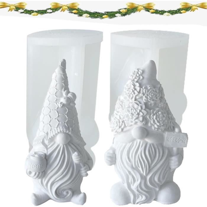 Moules Pour Sapin Noël, Moule À Bougie 3D En Silicone Pour Résine