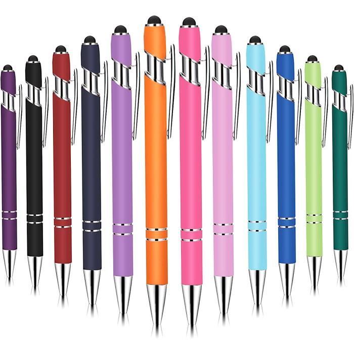 Lot De 8 Stylets 2-en-1 Mini Stylo/Stylet Capacitif - Pour Tablettes, Smartphones - Universel, Léger - 7