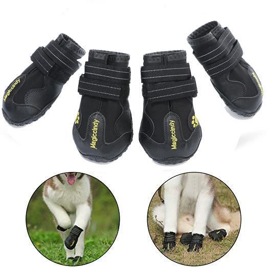 Comparer les prix de Chaussures de Protection pour Chiens - SWAREY - Bottes Respirantes - Noir - Taille 8.0*7.0cm