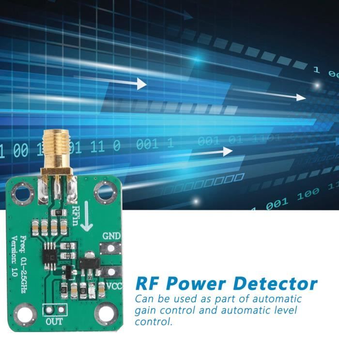 Détecteur Logarithmique RF 1-600MHz Akozon - Testeur Puissance Signal Haute Fréquence
