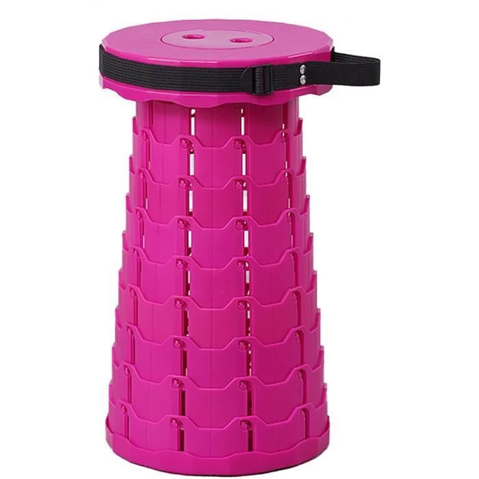 Tabouret Pliant Épaissi, Réglable, Portable Rétractable, Extérieur