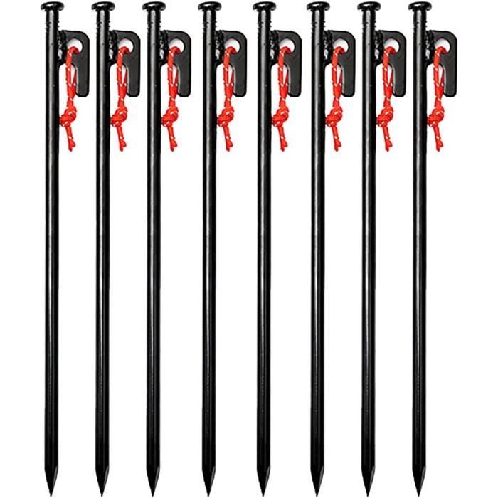 Azarxis Set De 10 Piquets De Tente En Alliage D’Aluminium – 25 Cm Spirale, Léger Et Stable Pour Camping