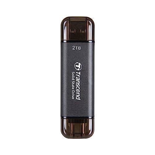 TRANSCEND DISQUE SSD EXTERNE PORTABLE USB-C & USB-A 2 TO ESD310C USB 1