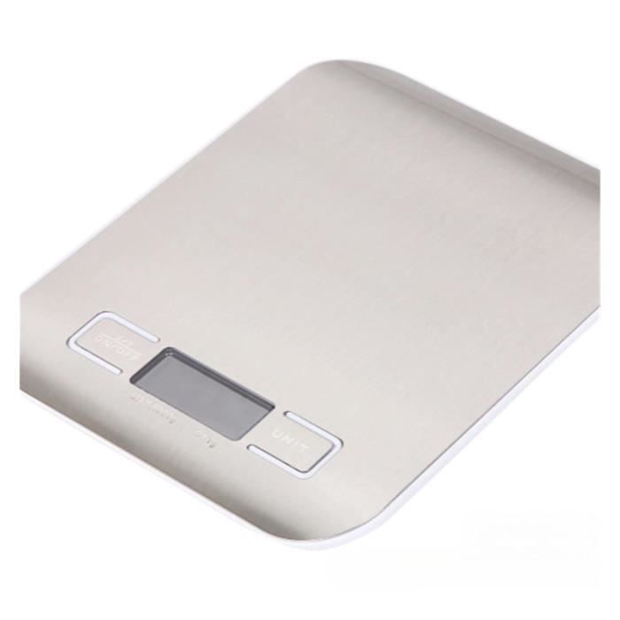 Balance De Cuisine Électronique 5 Kg – Écran LCD, Design Moderne, Fabriqué Au Royaume-Uni