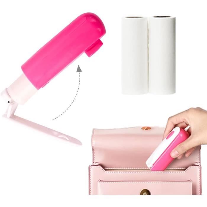 Rouleau à Peluches Lavable Portable, Rouleau à Peluches Lavable