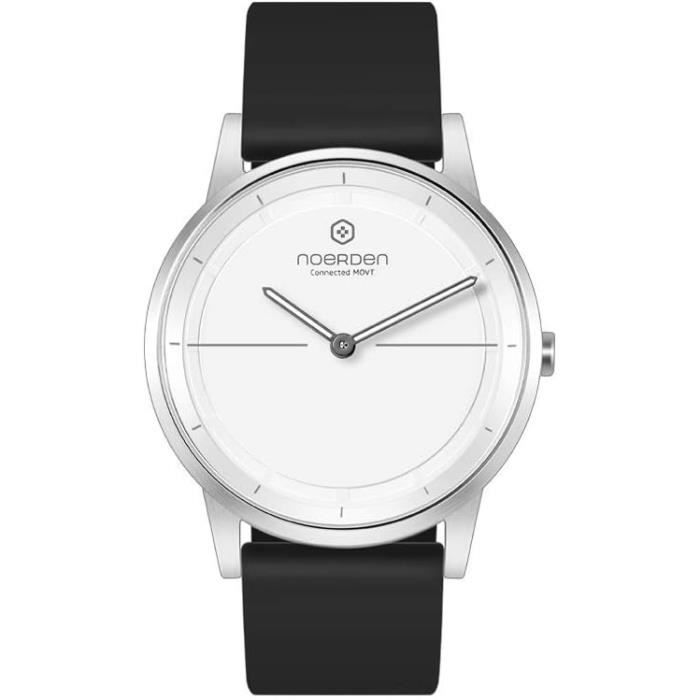 Montre Connectée Hybride TRAHOO Mate2 Noir 70g Verre Saphir 6 mois à 1 an Acier