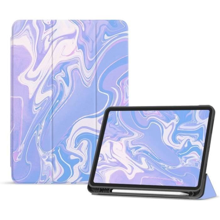 Coque JETech Pour IPad Pro 12.9" 2022/2021 - Support Pencil - Housse Magnétique Veille/Réveil - Noir