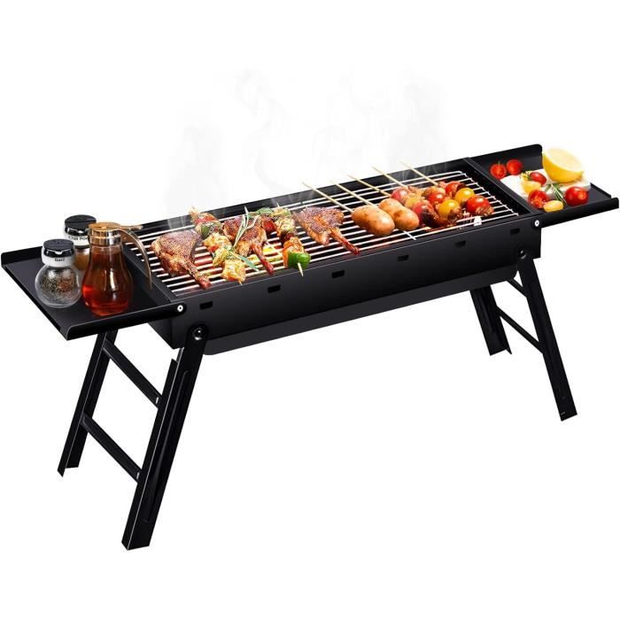 Four à charbon de bois en acier inoxydable – 40 000 – 80 000 BTU | M-500 – Gril de barbecue commercial pour cuisine