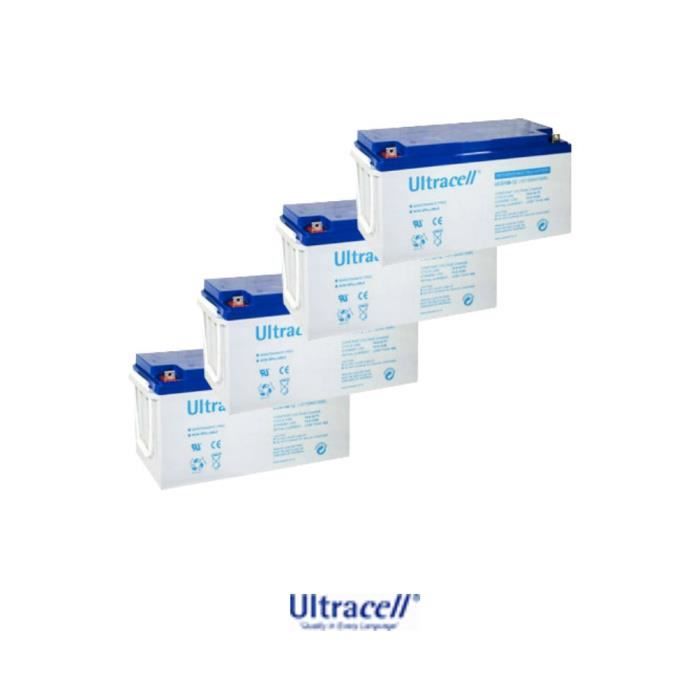Lot de 4 batterie gel solaire 12V 150Ah UCG Ultracell Cdiscount Bricolage