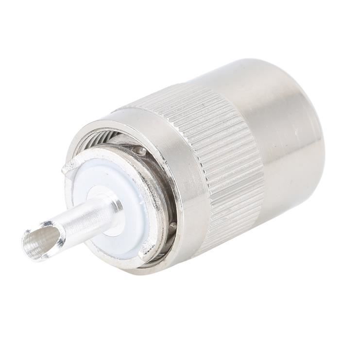 10 Connecteurs Coaxial PL259 Mâle UHF - Compatible RG58, LMR195, RG400, RG142, PTFE, Lot De 10