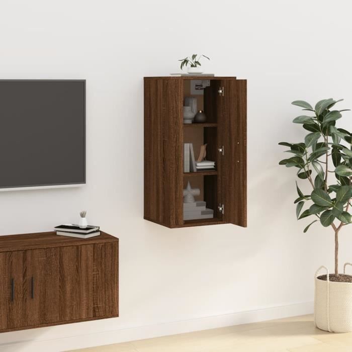 Table basse rectangulaire en châtaignier avec étagère inférieure