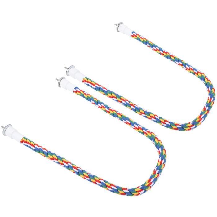 Corde à Pattes Rétractable Pour Oiseaux - Attache De Cheville Ajustable, Pour Perroquets Et Perruches - 3