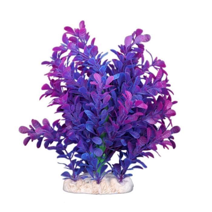 Plante Artificielle Aquatique en Plastique Violet-bleu Deco pour  Aquarium@M3362 - Cdiscount Maison