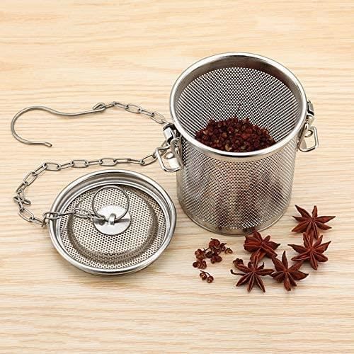 Infuseur à Thé En Acier Inoxydable 304 - Boule à Thé Avec Chaîne Et Crochet - Pour Thé, épices, Soupes - Lavable Au Lave-vaisselle - 4