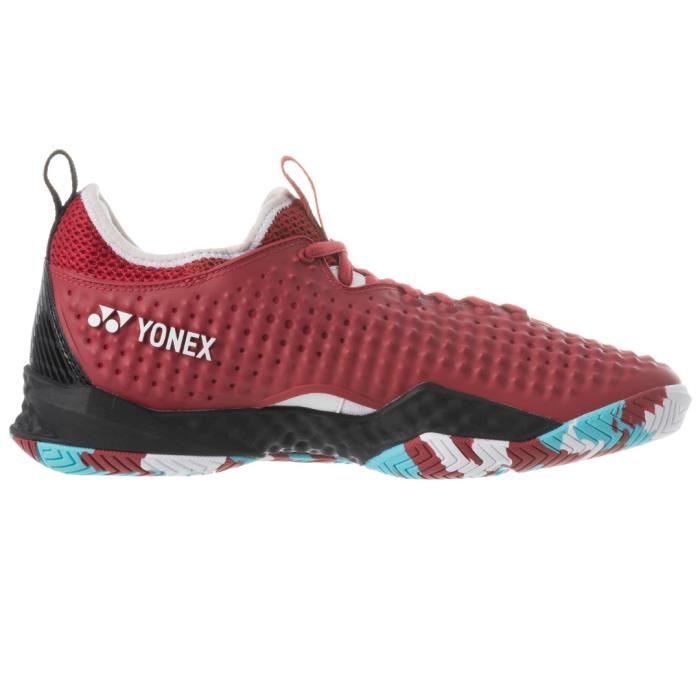 chaussures de tennis de tennis yonex pc fusionrev 4 - rouge/noir - 42