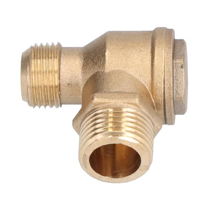 Clapet Anti-retour De Compresseur D'air à 3 Ports, Valve De Compresseur D Air 3 Ports Valve D Air Unidirectionnel Trois Voies En Laiton Pour Connecter Les Raccords Tuyauterie Clapet Anti-retour De Compresseur D'air à 3 Ports, Valve De Compresseur D Air 3 Ports Valve D Air Unidirectionnel Trois Voies En Laiton Pour Connecter Les Raccords Tuyauterie