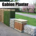 1x0.5x0.3m panier en acier galvanisé de jardinière de Gabion de soudure pour la clôture de paysage de jardin -HB065-1