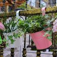 5 pcs Pots de fleurs à suspendre - Fleur Suspendue Pot Balcon Jardin Pots Plantes Porte-Fleur   JARDINIERE - BAC A FLEUR-1