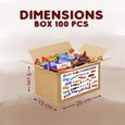 BOX GOURMANDE - Assortiment de 100 Mini-Chocolats : Célébrations, Kinder, Milka, Daim, Toblerone-1