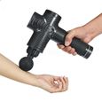 Massage Gun Professional Carbon Black LCD Screen 30 Speeds - Cordless_voghion.com