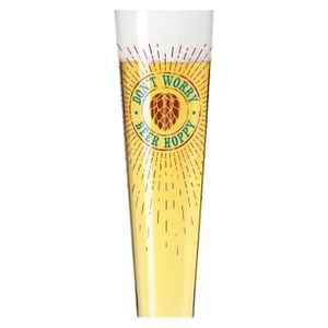 Verre à Bière Ritzenhoff 330 Ml - Série Heldenfest, Motif Rond Multicolore, Fabriqué En Allemagne