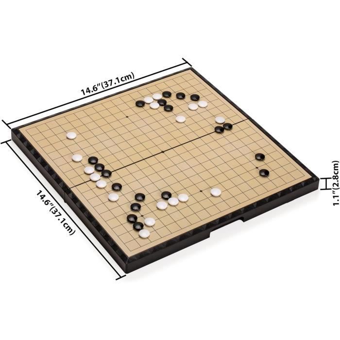 SUPVOX Lot De 2 Plateaux Jeu De Go En Cuir Pliable – Échiquier Portable Éducatif Pour Enfants Et Adultes, Idéal Intérieur/Extérieur !