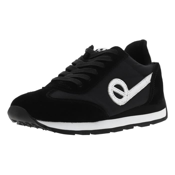 Baskets Femme NO NAME City Run Jogger Black Cuir Lacets