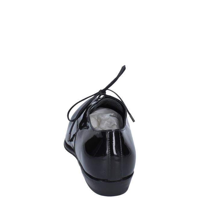 Derby Femme Noir Verni MADE IN ITALY Pointure EU 37 Talon 2