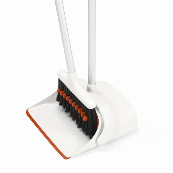 OXO Good Grips Balai Et Pelle Télescopique - Manche 130cm Réglable - Rouge Et Blanc