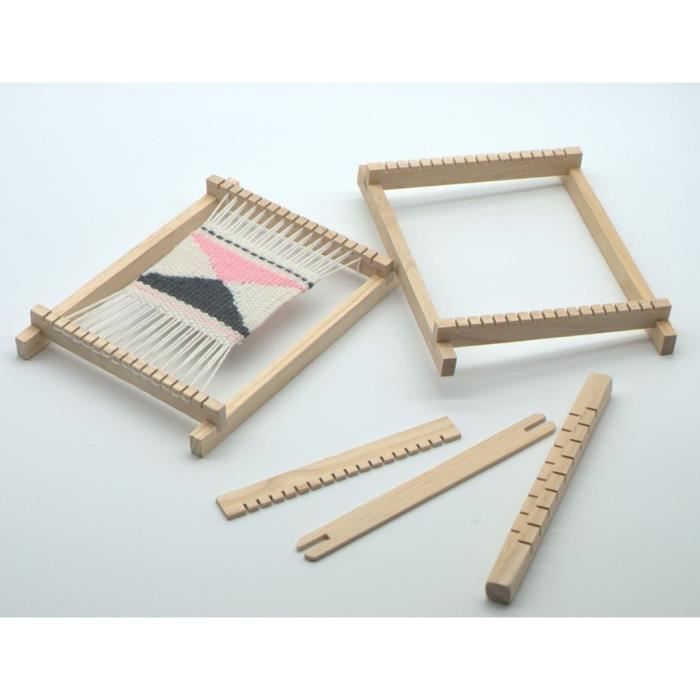 Métier à Tisser Multi-métiers En Bois Non Fini Avec Navettes u0026