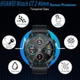 Films de protection écran Verre Trempé Compatible pour Huawei Watch GT 2 46mm [5 Pack] Qualité Supérieure Montre Film Protecteur-2