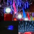 30cm/11.8" bleu étanche météore LED tube de lumière de douche  Noël déco Lumières  lumière décor extérieur-2