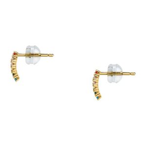 Lot De 10 Fermoirs à Bascule Cubiques – Zircone Et Laiton Doré Avec Breloques Abeille (42 Mm)