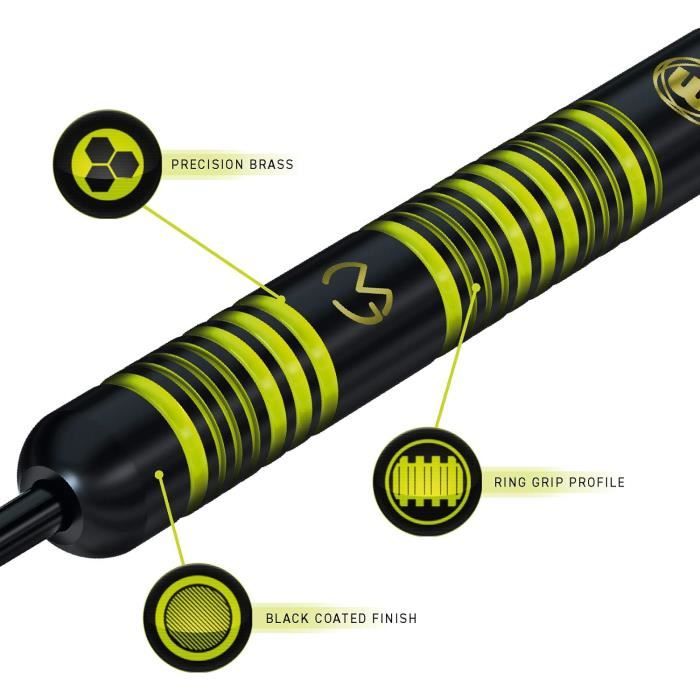 Tiges Fléchettes WINMAU Signature MvG - Nylon, Avec Anneaux