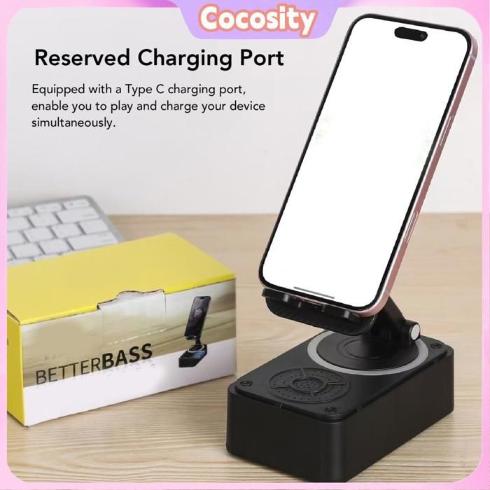 Générique Socle De Téléphone Avec Haut-Parleur - Support Pliable