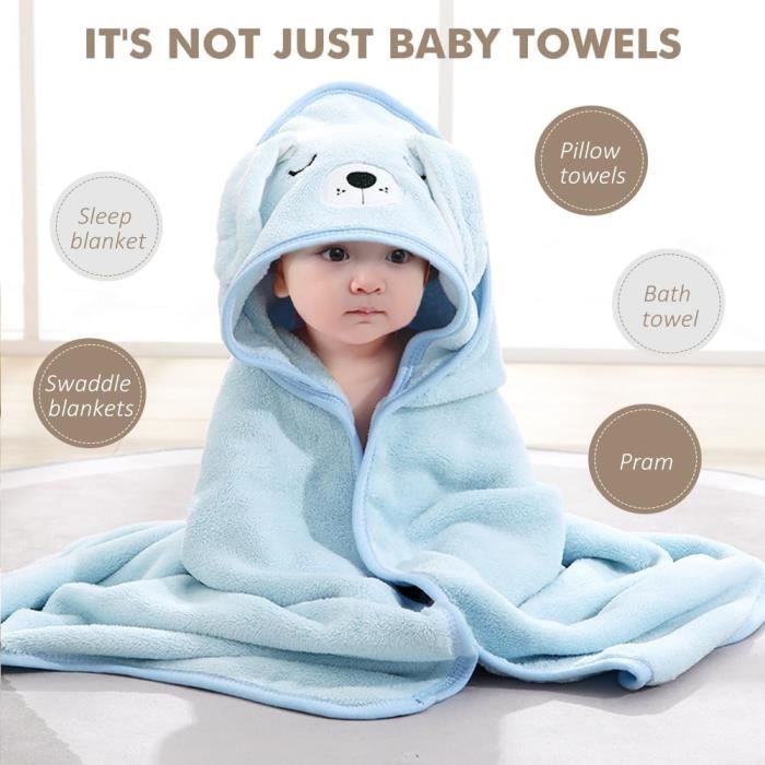 Cape de Bain Bebe Garcon Fille Serviette de Bain Bebe Naissance Sortie de Bain Bebe Fille Naissance Serviette de Toilette Bebe Drap